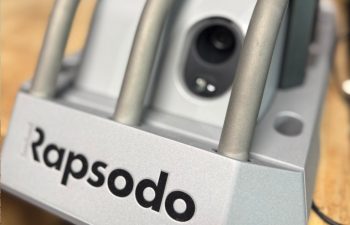 Close-up of Rapsodo baseball tracking and analytics device