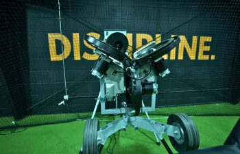 Pitching Machine at Ball 2 Barrel Baseball Academy